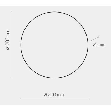 Applique a LED LUNA LED/12W/230V oro