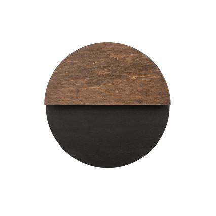 Applique a LED LUNA LED/7W/230V diametro 26 cm nero/marrone