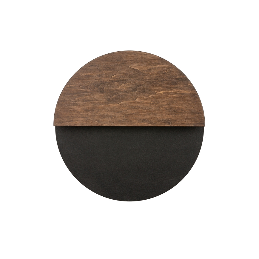 Applique a LED LUNA LED/7W/230V diametro 26 cm nero/marrone