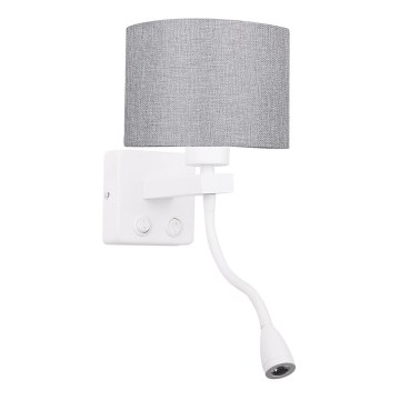 Applique a LED POLO 1xE27/2W+LED/230V bianco