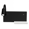 Applique a LED SHELF LED/4W+LED/5W+LED/2W/230V nero