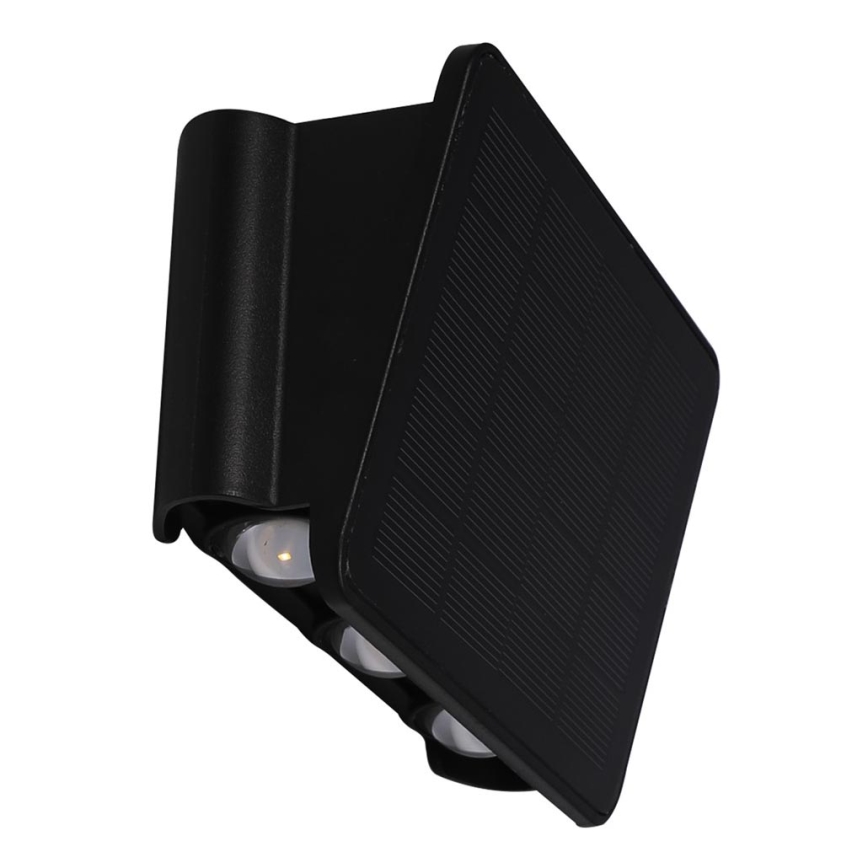 Applique a LED solare ALF LED/4W/1300 mAh 3000K IP54 nero