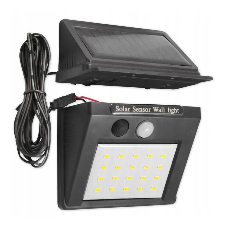 Applique a LED solare con sensore e pannello esterno LED/0,55W/3,7V 1200 mAh IP65