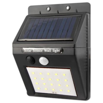 Applique a LED solare con sensore e pannello esterno LED/0,55W/3,7V 1200 mAh IP65