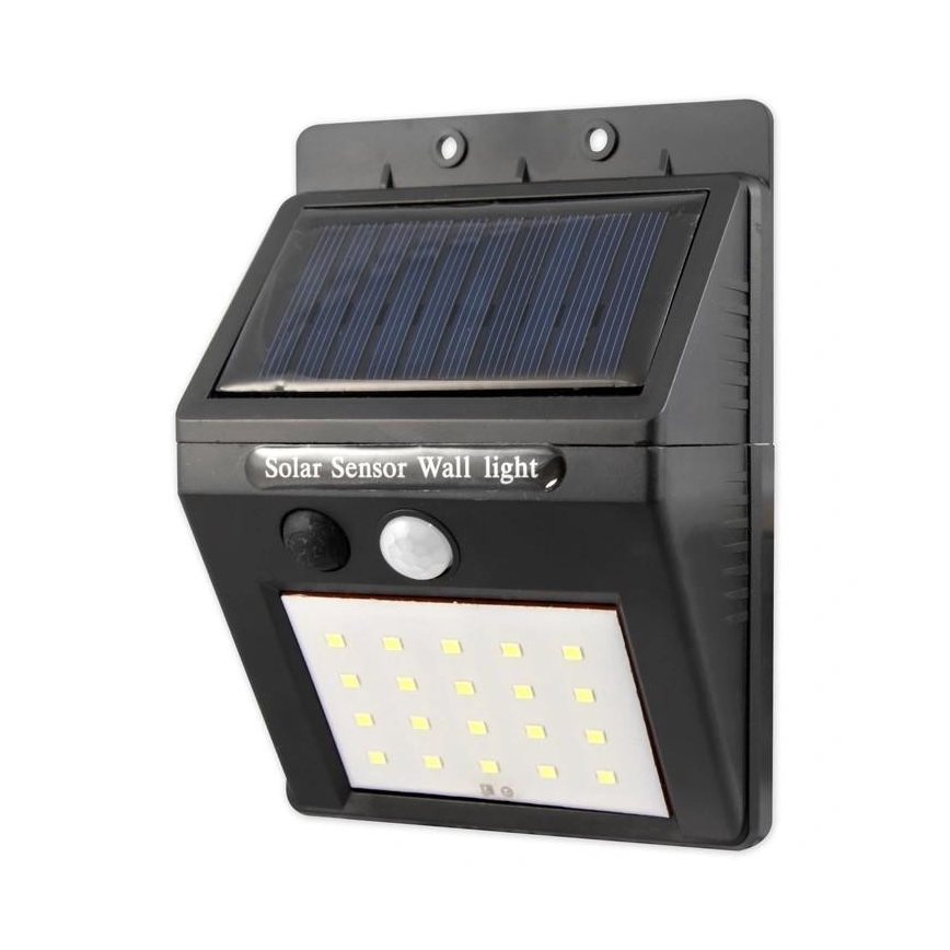 Applique a LED solare con sensore e pannello esterno LED/0,55W/3,7V 1200 mAh IP65