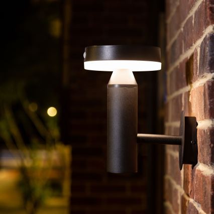 Applique a LED solare con sensore GWINEA LED/4,5W/3,7V 2000 mAh IP44 nero
