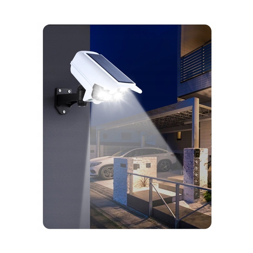 LED Telecamera di sicurezza fittizia solare con sensore KAMERA LED/1W/3,7V 1200 mAh IP44 + telecomando