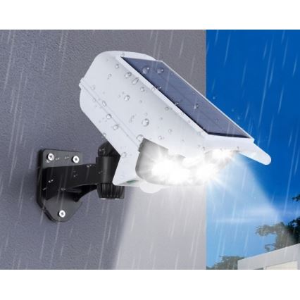 LED Telecamera di sicurezza fittizia solare con sensore KAMERA LED/1W/3,7V 1200 mAh IP44 + telecomando