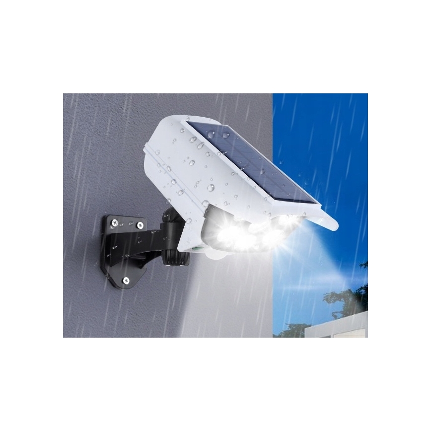 LED Telecamera di sicurezza fittizia solare con sensore KAMERA LED/1W/3,7V 1200 mAh IP44 + telecomando
