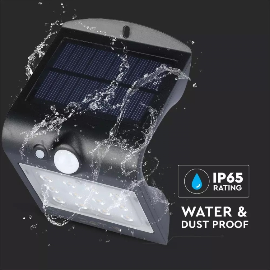 Applique a LED solare con sensore LED/1.5W/3,7V IP65 1200 mAh