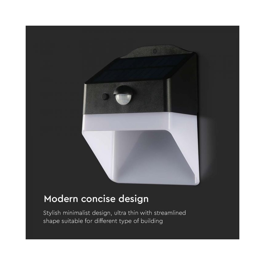 Applique a LED solare con sensore LED/2W/3,7V 4000K IP65