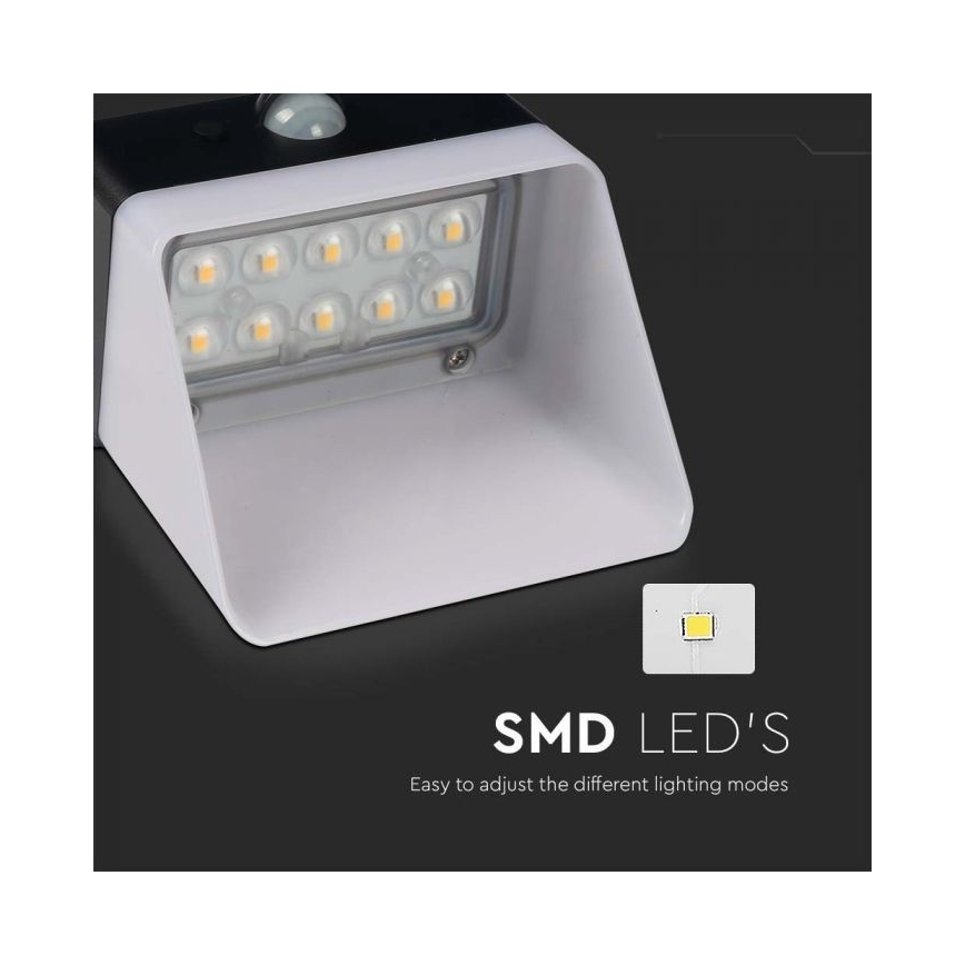 Applique a LED solare con sensore LED/2W/3,7V 4000K IP65