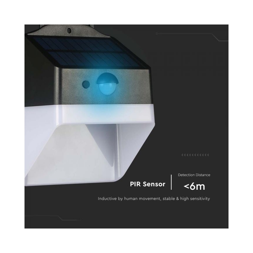 Applique a LED solare con sensore LED/2W/3,7V 4000K IP65