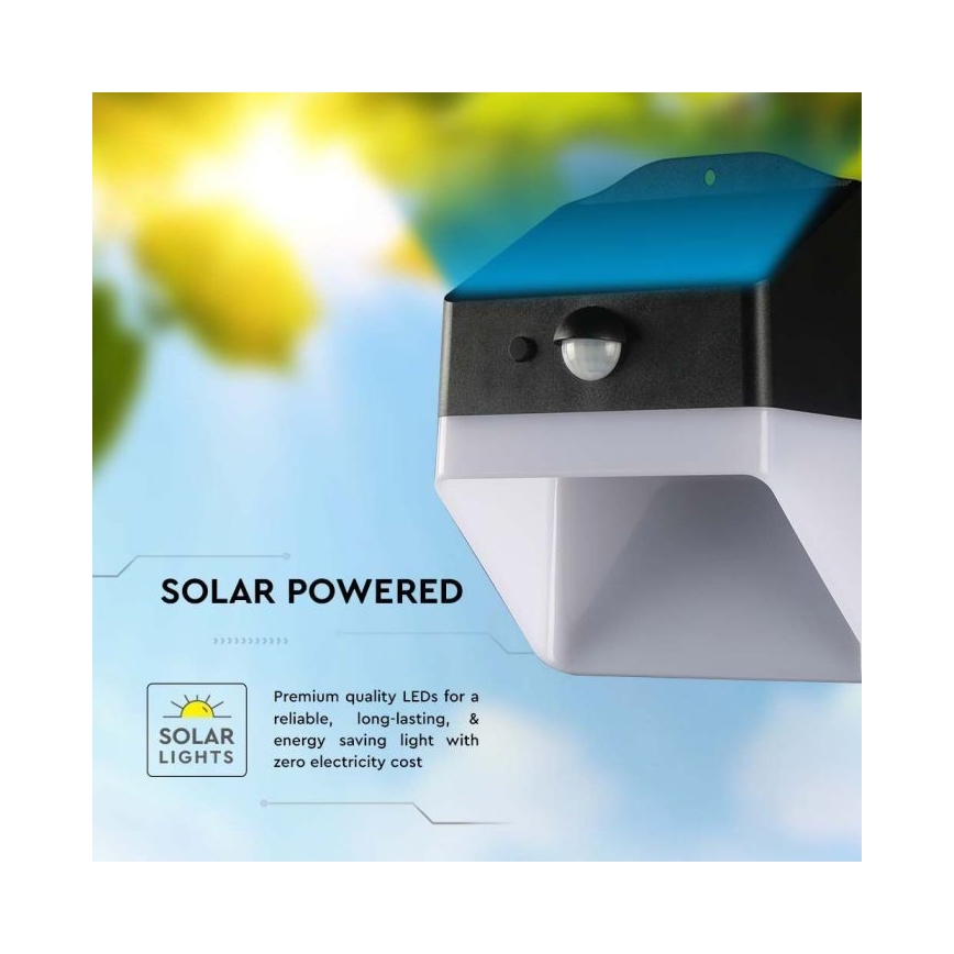 Applique a LED solare con sensore LED/2W/3,7V 4000K IP65