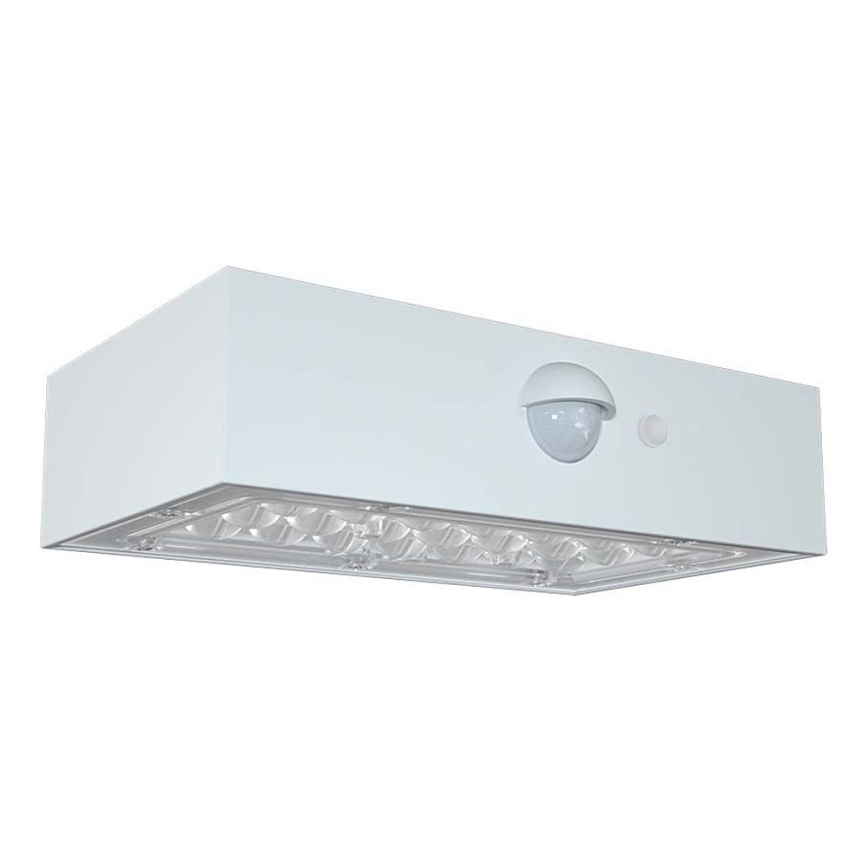 Applique a LED solare con sensore LED/3W/3,7V 3000K/4000K IP65 bianco