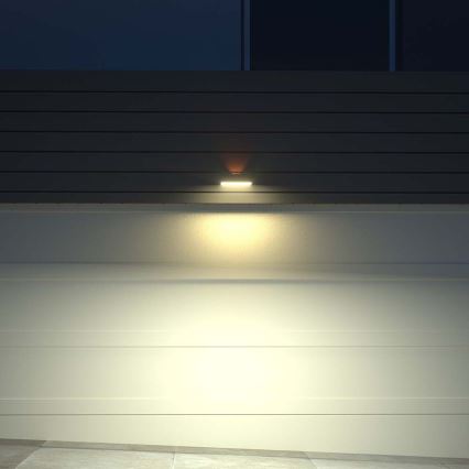 Applique a LED solare con sensore LED/3W/3,7V 3000K/4000K IP65 1200 mAh nero