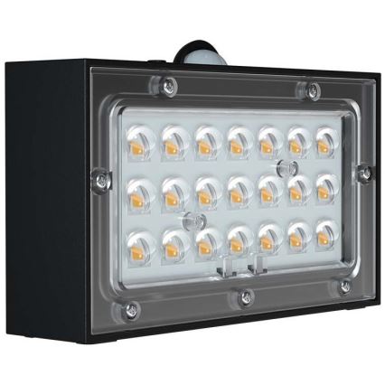 Applique a LED solare con sensore LED/3W/3,7V 3000K/4000K IP65 1200 mAh nero