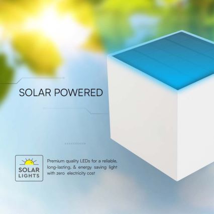 Applique a LED solare con sensore LED/3W/3,7V IP65 4000K 2600 mAh bianco