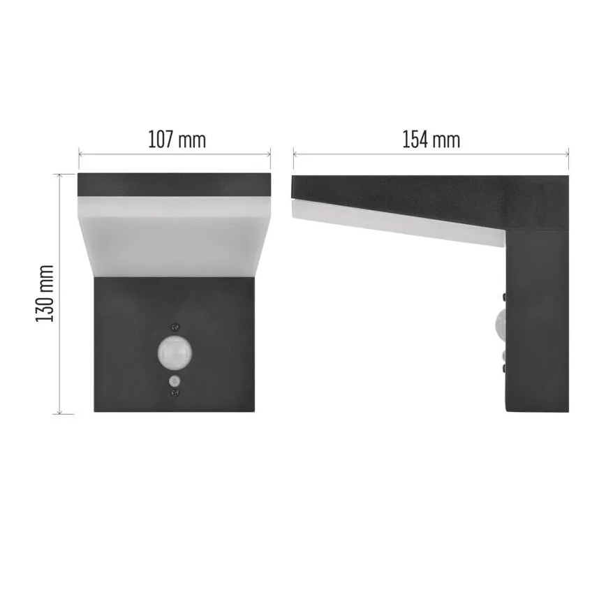 Applique a LED solare con sensore LED/4,4W/3,7V 2200 mAh IP44