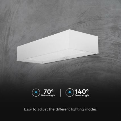 Applique a LED solare con sensore LED/6W/3,7V IP65 4000K bianco