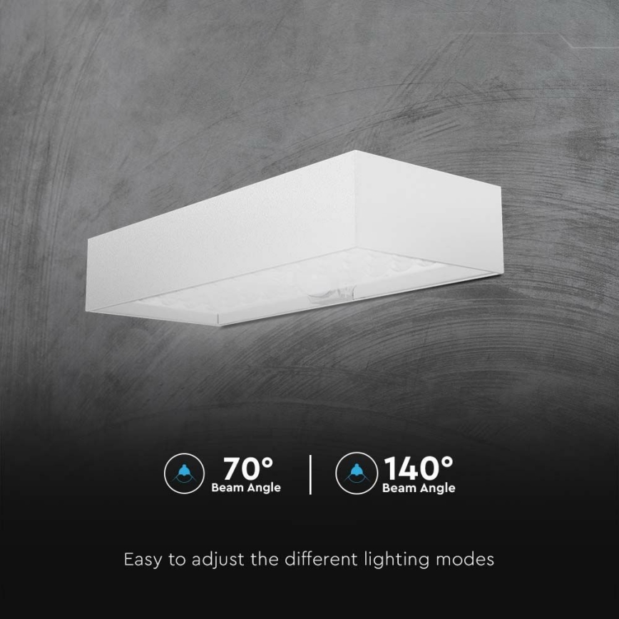 Applique a LED solare con sensore LED/6W/3,7V IP65 4000K bianco