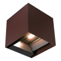 Applique a LED solare con sensore LED/9W/3,7V 3000/4000/5000K 2600 mAh IP65 marrone
