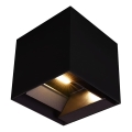 Applique a LED solare con sensore LED/9W/3,7V 3000/4000/5000K 2600 mAh IP65 nero
