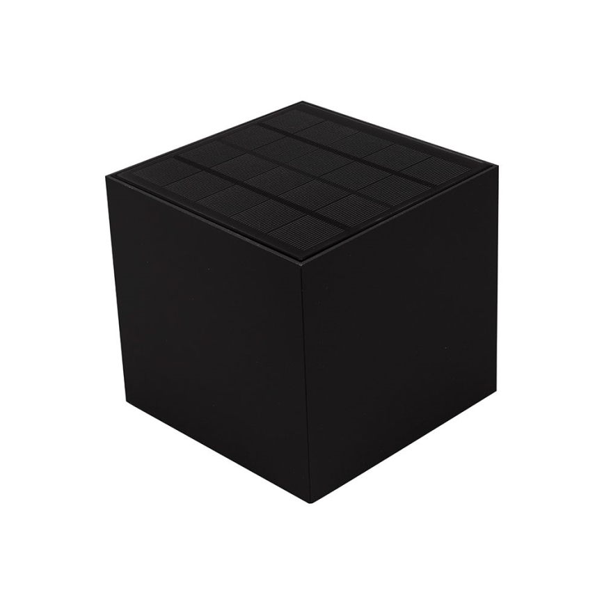 Applique a LED solare con sensore LED/9W/3,7V 3000/4000/5000K 2600 mAh IP65 nero