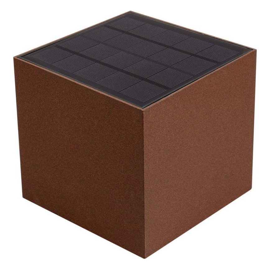 Applique a LED solare con sensore LED/9W/3,7V IP65 3000K marrone