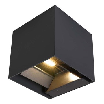 Applique a LED solare con sensore LED/9W/3,7V IP65 3000K nero