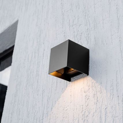 Applique a LED solare con sensore LED/9W/3,7V IP65 3000K nero