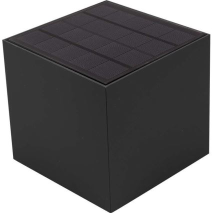Applique a LED solare con sensore LED/9W/3,7V IP65 3000K nero