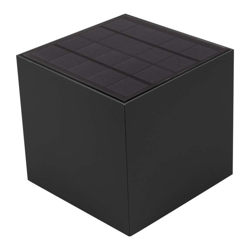 Applique a LED solare con sensore LED/9W/3,7V IP65 3000K nero