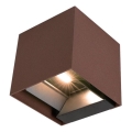 Applique a LED solare con sensore LED/9W/3,7V IP65 4000K marrone