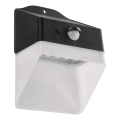 Applique a LED solare con sensore LUMI LED/3,7W IP65 nero