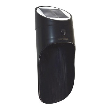 Applique a LED solare con sensore PALESA LED/1W/3,7V IP65 1800 mAh nero