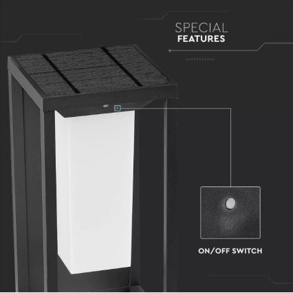 Applique a LED solare con sensore SAMSUNG CHIP LED/2W/3,7V IP65 2600 mAh