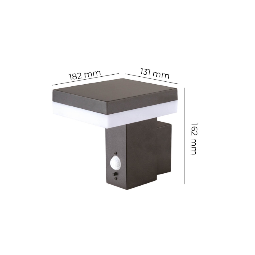 Applique a LED solare con sensore SOLARIS2 LED/5,5W/3,7V 4000K IP44 2600 mAh