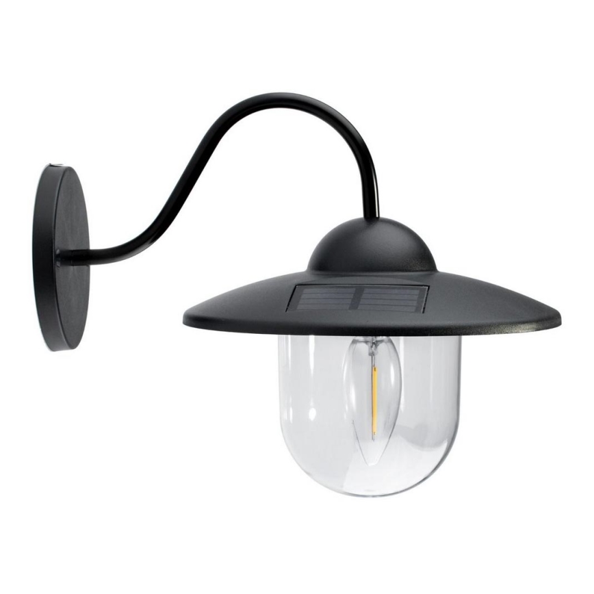 Applique a LED solare LED/0,5W/1,2V 600 mAh IP44 nero
