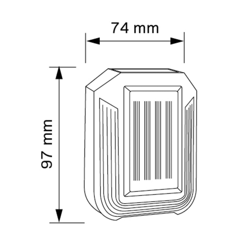Applique a LED solare LUCE LED/1,2V 400 mAh IP44
