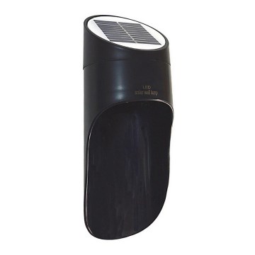 Applique a LED solare PALESA LED/1W/3,7V IP65 1800 mAh nero