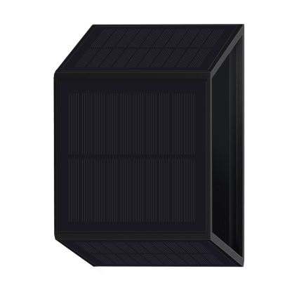 Applique a LED solare WINGS LED/2W/1300 mAh 3,7V 3000K IP54 nero