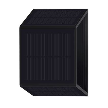 Applique a LED solare WINGS LED/2W/1300 mAh 3,7V 6000K IP54 nero