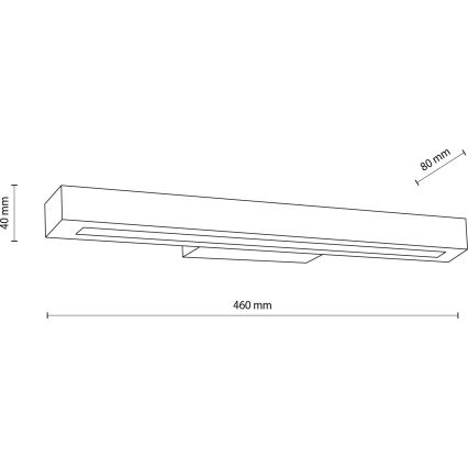 Applique a LED TEO LED/8W/230V 3000K pino