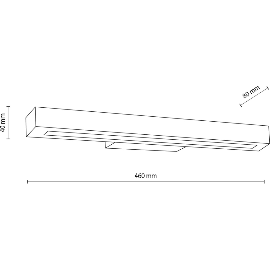 Applique a LED TEO LED/8W/230V 3000K pino