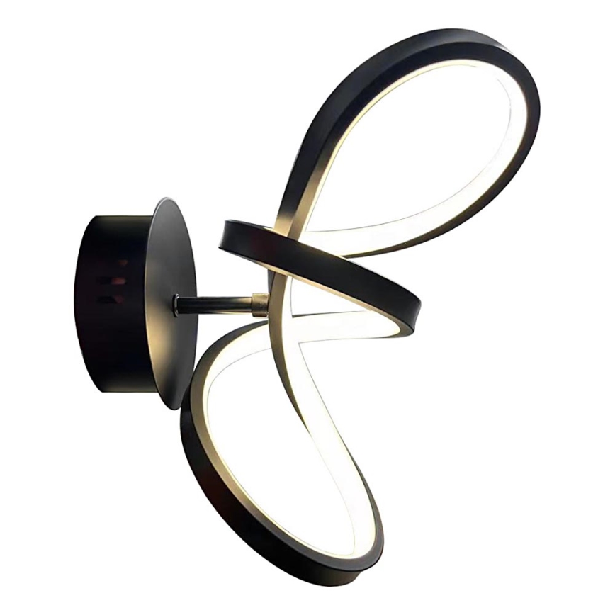 Applique a LED TESORO LED/15W/230V nero