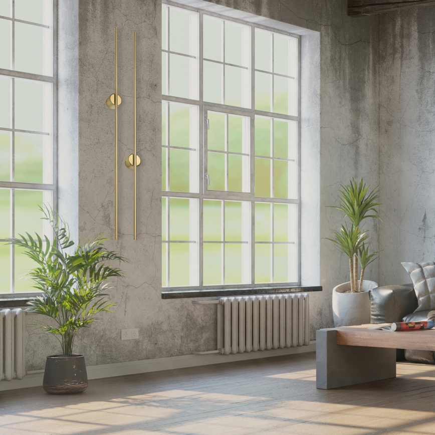 Applique a parete LANA LED/12W/230V 4000K oro opaco