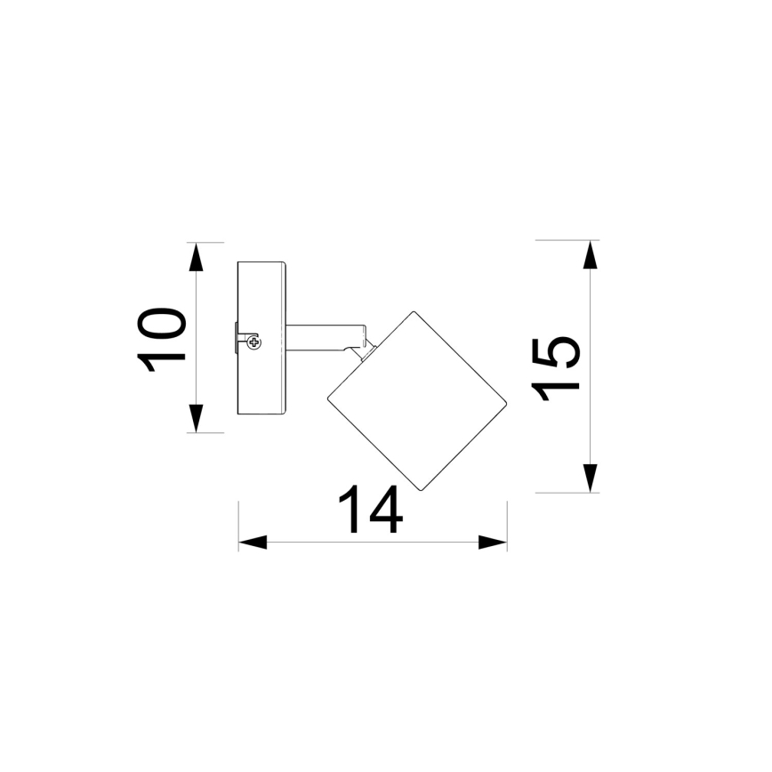 Applique a spot da parete DEMIA 1xGU10/8W/230V beige