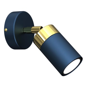 Applique a spot da parete JOKER 1xGU10/25W/230V blu/oro