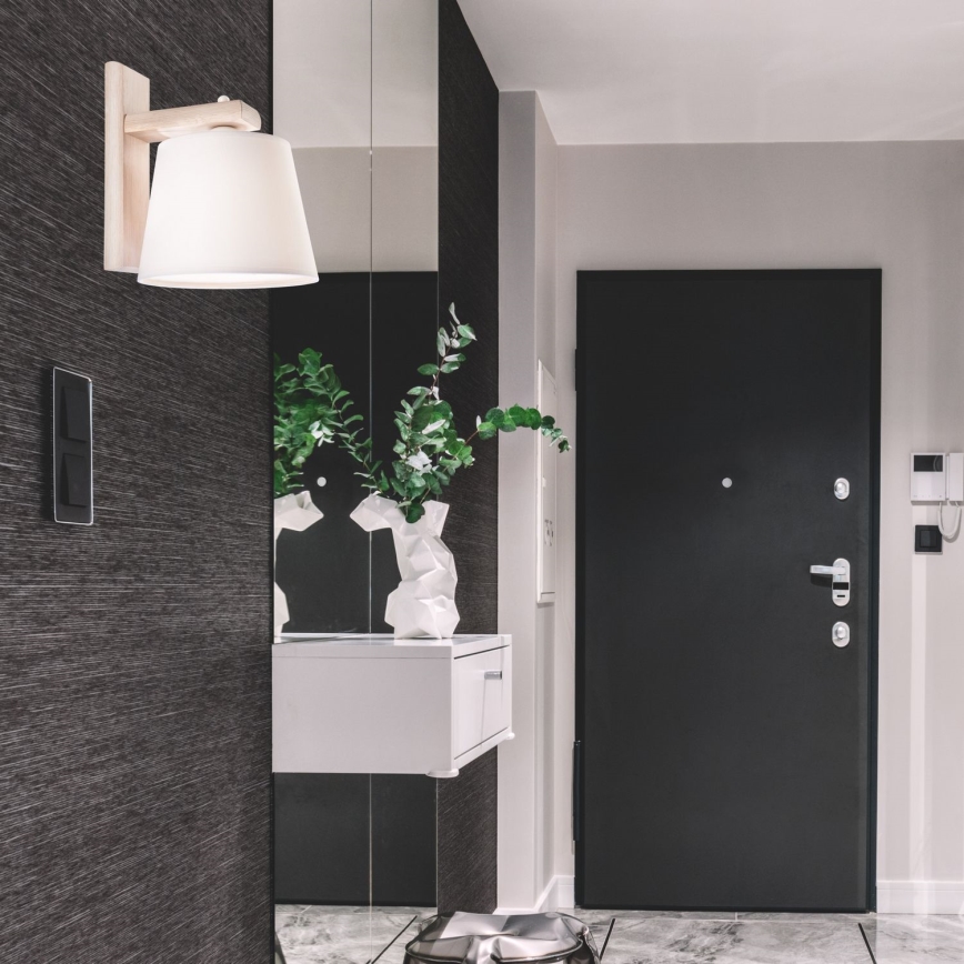 Applique AIDA 1xE27/60W/230V rovere